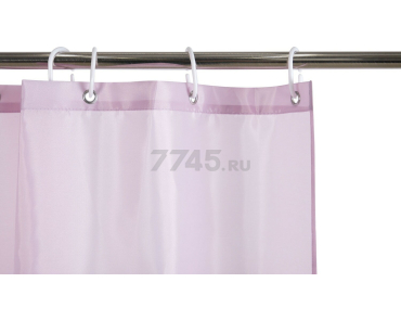 Штора для ванной комнаты 180х180 FORA Trendy розовая (FOR-TR095) - Фото 3